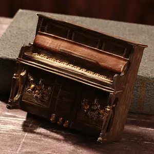 Thiết Kế Mới Retro Đàn Piano Trang Trí Cho Nhà Nhựa Trong Nhà Trang Trí Nội Thất Cổ Điển Đồ Trang Trí
