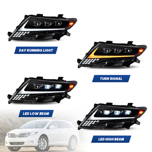 HCMOTIONZ Dynamic LED Headlights Fit for Toyota Venza 2009-2016 Upgrade Projector Lamp with Sequential Turn Signal - Product Image 3