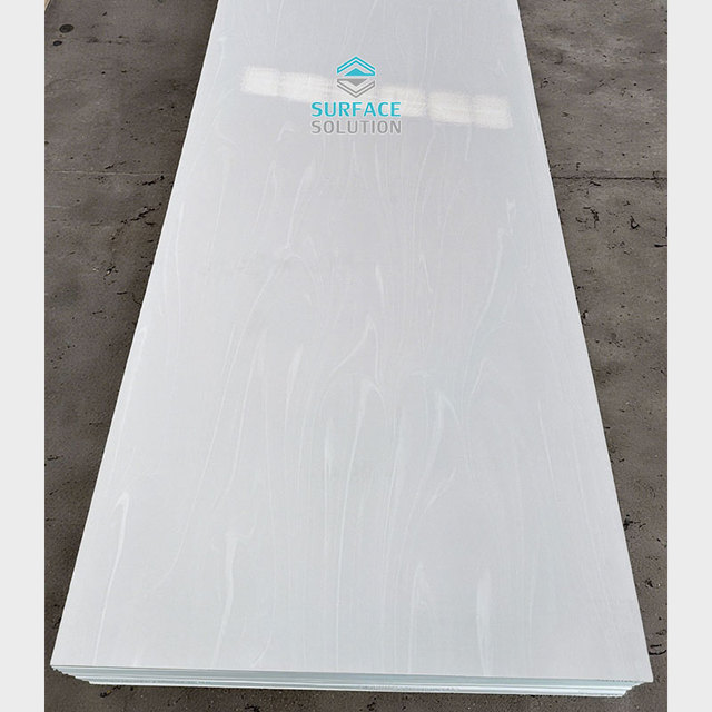 Custom Cut Solid Surface Sheets Acrylic Resin Material 12mm Thick Waterproof Eco-Friendly Kitchen Bathroom Furniture Decoration
