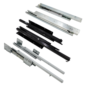 Cajón deslizante barato, herrajes para armario, muebles, accesorios para armarios, acero/acero inoxidable, cierre suave, cajón, deslizar, empujar para abrir - Product Image 4