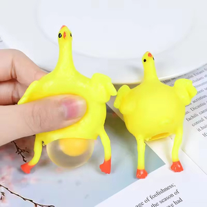 Poule Pondeuse Amusante à Presser, Jouet Anti-Stress, Balle de Décompression, Jouet à Pincer, Petit Jouet, Cadeau de Vacances pour Enfants, Poupée de Décompression - Product Image 2