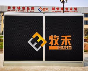 แผ่นพลาสติกพีวีซีทำความเย็นรังผึ้งติดผนังสำหรับฟาร์มสัตว์ปีกบ้านไก่เรือนกระจกสภาพใหม่รับประกัน1ปี - Product Image 3