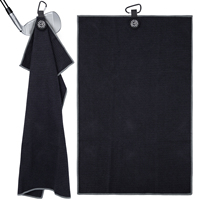 Serviette de golf magnétique en microfibre gaufrée super absorbante avec crochet métallique pour tournoi, fabrication OEM/ODM, vente en gros