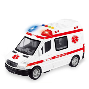 Modello all'ingrosso di auto in plastica per bambini modello di auto della polizia SKU giocattolo modello di <span class=keywords><strong>ambulanza</strong></span> - Product Image 4