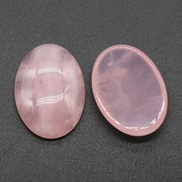 Cabochon ovale Flatback pierres précieuses perles cristal de guérison Quartz clair pierre naturelle pour bagues collier fabrication de bijoux accessoires
