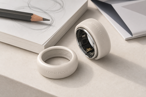 Coque de protection en silicone personnalisée avec logo OEM pour Oura Ring 5/4, Galaxy Ring, RingConn, Ultrahuman Starlight, Ivory, Debossed Brand - Product Image 3