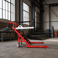 Mini chariot élévateur électrique d'une capacité de charge de 500 kg, adapté à une utilisation comme petit transpalette électrique dans les ateliers
