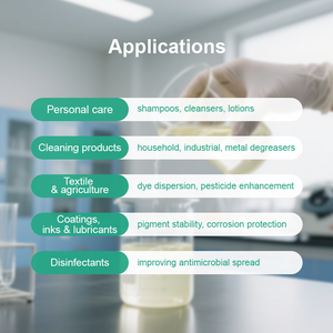 Cocamine Ethoxylated 12EO C-12 Bahan Kimia Pembantu Cairan Transparan Kuning Muda pH 8-11 CAS 61791-14-8 - Product Image 3