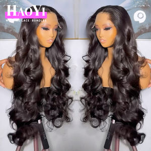 Perruque en dentelle complète HD à ondulation naturelle, cheveux humains vierges indiens bruts, vente en gros, pas cher, cheveux humains naturels, perruques à dentelle frontale 13x4 à vendre - Product Image 3