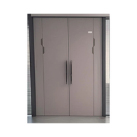 Portes en bois massif à double porte au design moderne, assemblées, style ouvert et pivotant pour fenêtres et portes