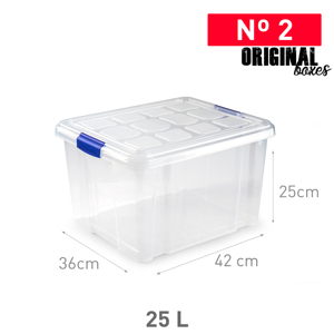 Contenitore Multiuso Originale da 25 L in Plastica Resistente e Riutilizzabile per Organizzazione Domestica - Product Image 1
