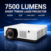 Projecteur laser à courte focale immersif 7500 lumens WUXGA 3LCD avec fusion des images et projection à 360 degrés