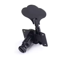 Noir 4R 4L 2R2L ouvert Machine têtes accordeurs guitare basse électrique chevilles d'accordage pour pièces de basse