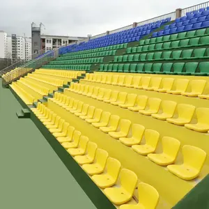 Sedile da stadio in plastica di alta qualità che produce sedili per tribune per Arena da palestra per interni all'aperto