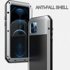 Étui de téléphone en aluminium métallique de luxe Doom Armor Heavy Duty 360 Full Protect <span class=keywords><strong>pour</strong></span> iPhone 12, coque antichoc - Product Image 2