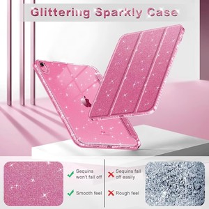 Custodia glitterata per <span class=keywords><strong>Apple</strong></span> <span class=keywords><strong>iPad</strong></span> <span class=keywords><strong>Pro</strong></span> <span class=keywords><strong>11</strong></span> 2024 Bling in pelle TPU Smart <span class=keywords><strong>Cover</strong></span> per <span class=keywords><strong>iPad</strong></span> air <span class=keywords><strong>11</strong></span> 13 2024 TB043 - Product Image 2