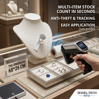 Étiquette RFID UHF pour bijoux, étiquette intelligente imperméable, autocollant imprimable pour bagues, montres, suivi