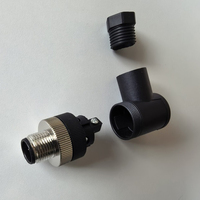 Connecteur mâle M12 A-Code 5 broches à angle droit pour capteurs, compatible avec câble 20/22/24AWG