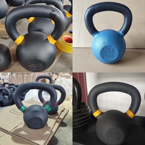Kettlebell de hierro fundido con logotipo personalizado para gimnasio en casa <span class=keywords><strong>10kg</strong></span> levantamiento de <span class=keywords><strong>pesas</strong></span> para entrenamiento y ejercicio - Product Image 5