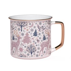 Taza <span class=keywords><strong>de</strong></span> café <span class=keywords><strong>de</strong></span> cerámica <span class=keywords><strong>de</strong></span> 12oz con diseño personalizado <span class=keywords><strong>de</strong></span> Forest and Deer View - Product Image 2