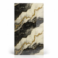 Panneau mural en marbre imperméable 2 mm, panneau mural en PVC UV veiné or 1220x2440 mm, ignifuge, pour hôtel, villa, directement de l'usine