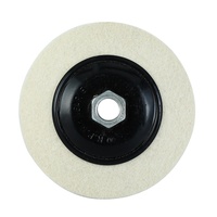 Disque de polissage en feutre 100 % laine de 4'' pour meuleuse d'angle