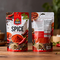 Sachets Doypack à fermeture éclair en aluminium de luxe avec impression personnalisée, recyclables, de qualité alimentaire, pour emballage de thé en poudre et d'épices