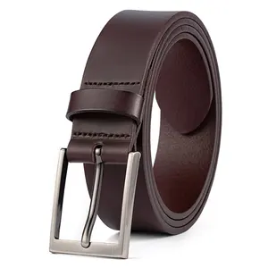 ALLOY Pin Buckle Belt Manufacturers Wholesale Genuine Leather Customizable Length High End Cowhide Leather Belts