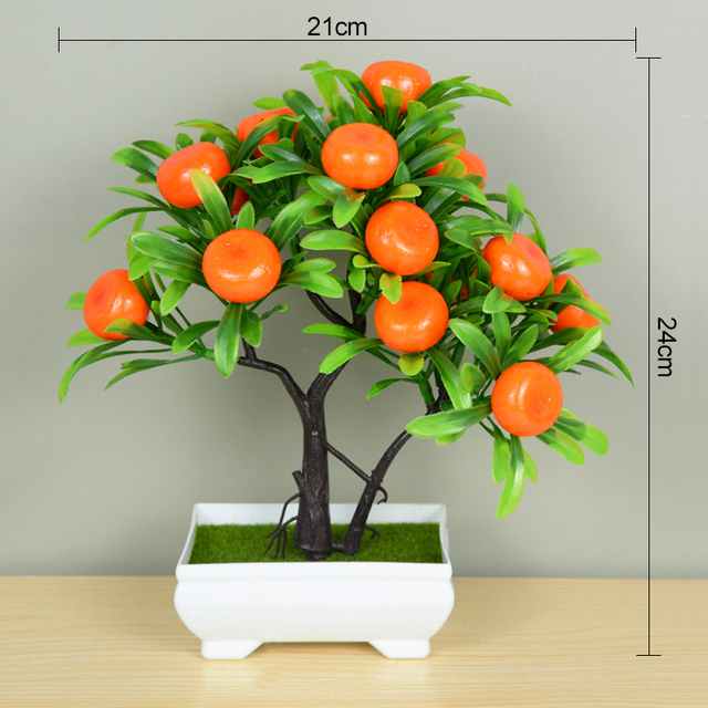 Kunstplasticplanten Bonsai Kleine Boompot Nep Plant Gepotte Bloem Huiskamer Tafeldecoratie Tuinarrangement Ornamenten