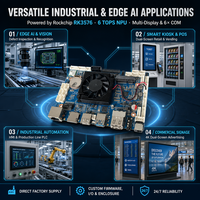 Carte mère industrielle embarquée RK3576 Octa Core avec 6 ports COM RS232 RS485 SATA Gigabit LAN pour kiosque intelligent HMI
