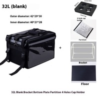 Sac isotherme pliable et portable pour livraison de repas, personnalisé OEM, en bâche 1680D, doublure en feuille d'aluminium, étanche, pour la restauration
