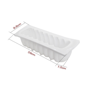 Darklight Silicone Bake Mold Long Strip Finger Biscuit Oven Cake Mould Bakeware Fingers <b>Puff</b> Ice Cube Tray Customizable Size - Product Image 4
