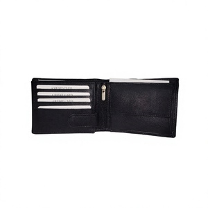 Portefeuille multifonctionnel en cuir véritable pour homme, broderie tendance, fermeture ouverte, étanche, 6 pouces, cadeau tendance - Product Image 5