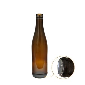 Bouteille en verre ambrée verte pour bière, vin et boissons, personnalisée en gros, 250 ml, 330 ml, 500 ml, <span class=keywords><strong>avec</strong></span> couvercle métallique, prix d'usine - Product Image 6