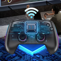 Manette sans fil pour PS4 avec plaque frontale magnétique et joystick à effet Hall, rétroéclairage RVB, manette de jeu macro