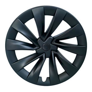 Enjoliveurs de roue <span class=keywords><strong>20</strong></span> <span class=keywords><strong>pouces</strong></span> noir mat 4 pièces, remplacement, enjoliveurs à clipser, protègent les moyeux, accessoires Tesla Model Y Juniper 2025 - Product Image 1