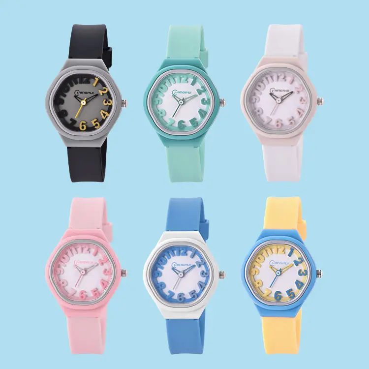 MINGRUI Unique Cartoon Kids Children Digital Watch Waterproof Popular Fashion Silicone Wrist Watch For Boys Girls