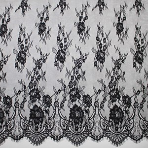 프랑스 레이스 원단 고품질 튤 아프리칸 샹티이 레이스 원단 폴리에스터/나일론 150cm 폭 YUGU 브랜드 - Product Image 2