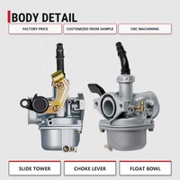 Carburateur PZ19 de 19 mm pour moteur de moto 4 temps de 50 cc, 70 cc, 90 cc, 110 cc, 125 cc, quad, ATV, dirt bike, kart