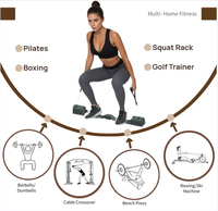 Equipo de Gimnasio Inteligente Plegable y Versátil para Entrenamiento de Fuerza Diario y Ejercicio en Casa con Certificado CE y Curso en Vivo por Aplicación
