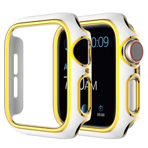 नई आगमन दो-टोन मामले एप्पल घड़ी श्रृंखला 6 एसई के लिए खुदरा बॉक्स के साथ 42 mm 38 mm उच्च गुणवत्ता घड़ी यात्रा के मामले 40 mm 44 mm