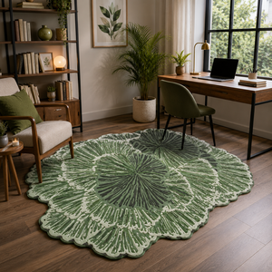 Modern <b>Hand</b> <b>Tufted</b> Wool Area <b>Rug</b> Solid Color High Pile Eco-friendly Washable Non-Slip PVC-coated Backing Custom Decorative <b>Rug</b> - Product Image 2