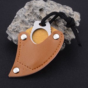 ซองใส่มีดพกพาสำหรับกิจกรรมกลางแจ้ง พร้อมมีดในตัว ทำจากหนัง PU ทนทาน เหมาะสำหรับการตั้งแคมป์และการเดินป่า - Product Image 6