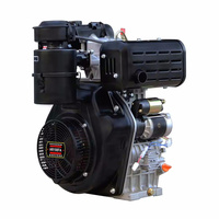 Motor Diésel Monocilíndrico de 16 HP con Arranque Eléctrico 198FAE, Refrigerado por Aire, con Cilindrada de 9L, Nuevo, para Maquinaria Pequeña