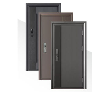 Puerta de Acceso Exterior Vertical Antirrobo de Doble Pared de Acero Inoxidable Comercial Moderna para Exteriores - Product Image 3