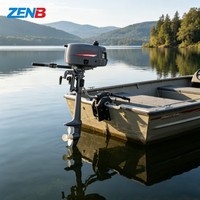 Motor Tempel 2-Tak 2HP 2DMHS yang Tahan Lama, Mesin Kapal Profesional Kompatibel untuk Yamaha
