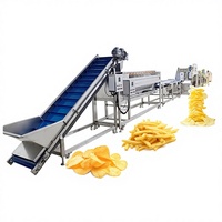 Volledig automatische productielijn voor Long Kun aardappelchips, complete productielijn voor vers gesneden aardappelchips