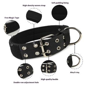 Collar de perro grande y mediano sostenible, duradero, resistente al agua para Pitbulls Golden Retrievers, cinta táctica de poliéster hecha - Product Image 3