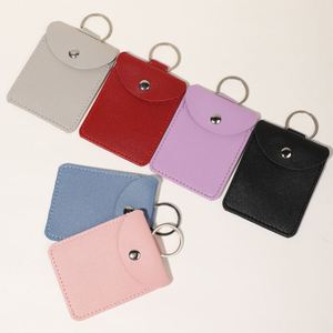 Anti-lost PU Leather Credit Cards <b>Holder</b> Simple Portable Business Card <b>Holder</b> Small <b>Wallet</b> for Daily Use - Product Image 3