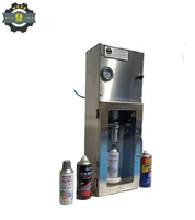 Machine de remplissage d'aérosols pour peinture auto-épaississante, décapant de rouille, nettoyant mousse, nettoyant pour carburateur et freins, désodorisant en aérosol